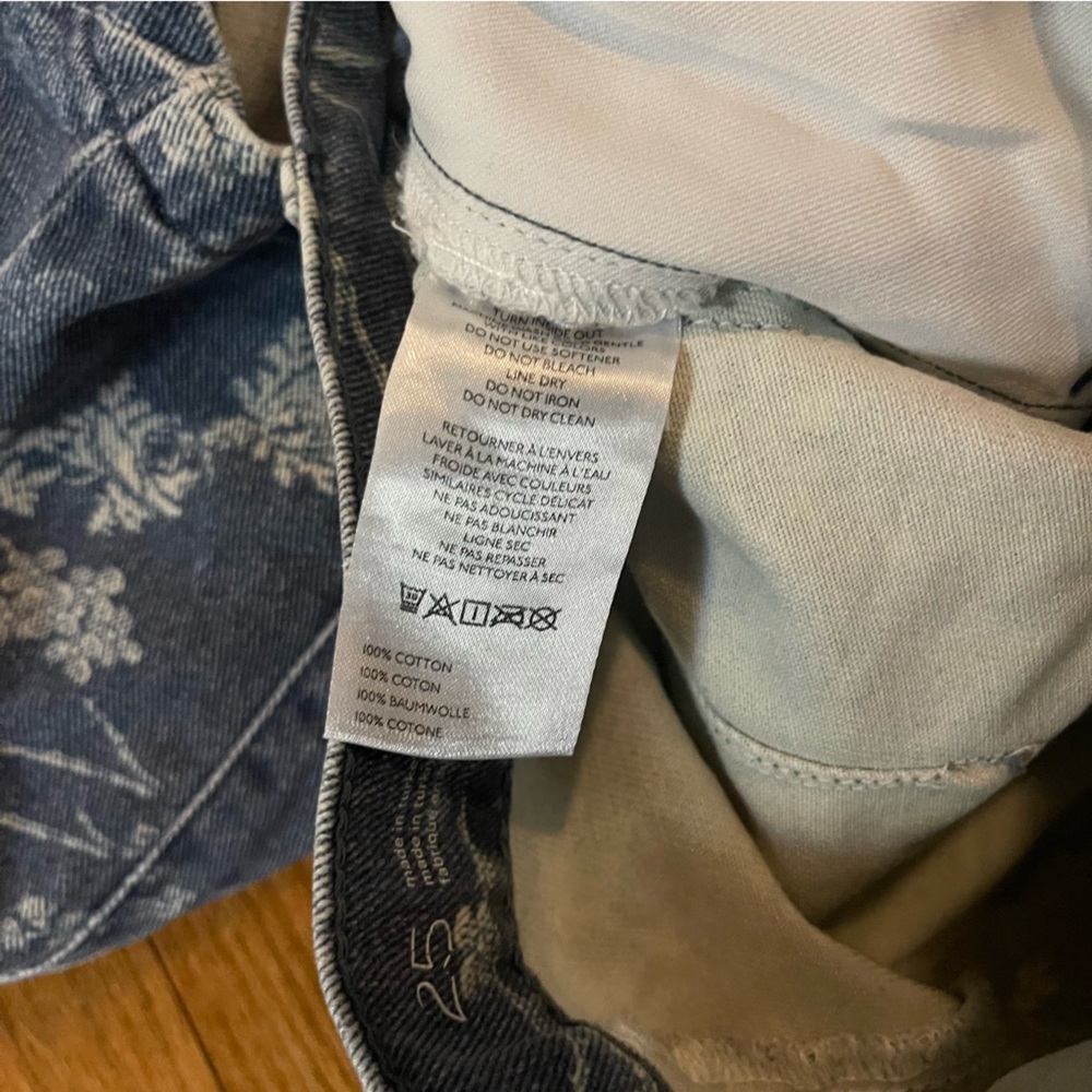 Pilcro Anthropologie The Leon Double Hem High Rise Wide Leg Jeans Denim Vest Set - Picture 15 of 17